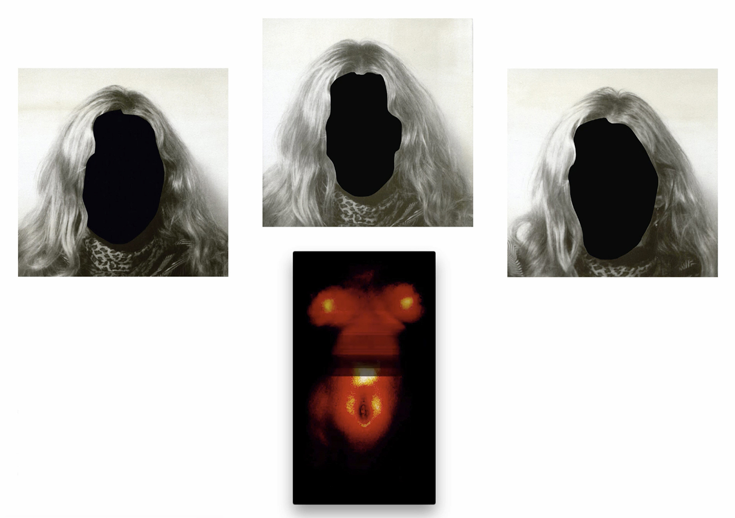 „Portret”. Akryl, druk cyfrowy, wideo. 2015