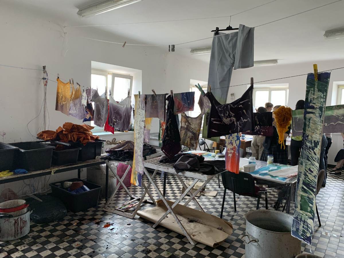 Widok prezentacji prac z warsztatów