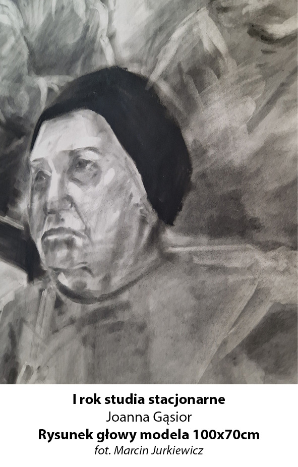 Rysunek głowy modela