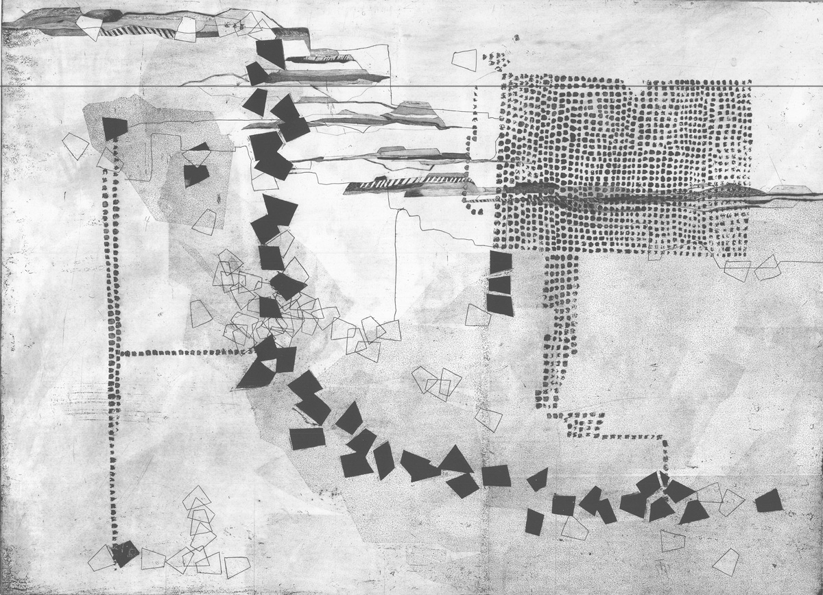 Praca graficzna o abstrakcyjnym charakterze