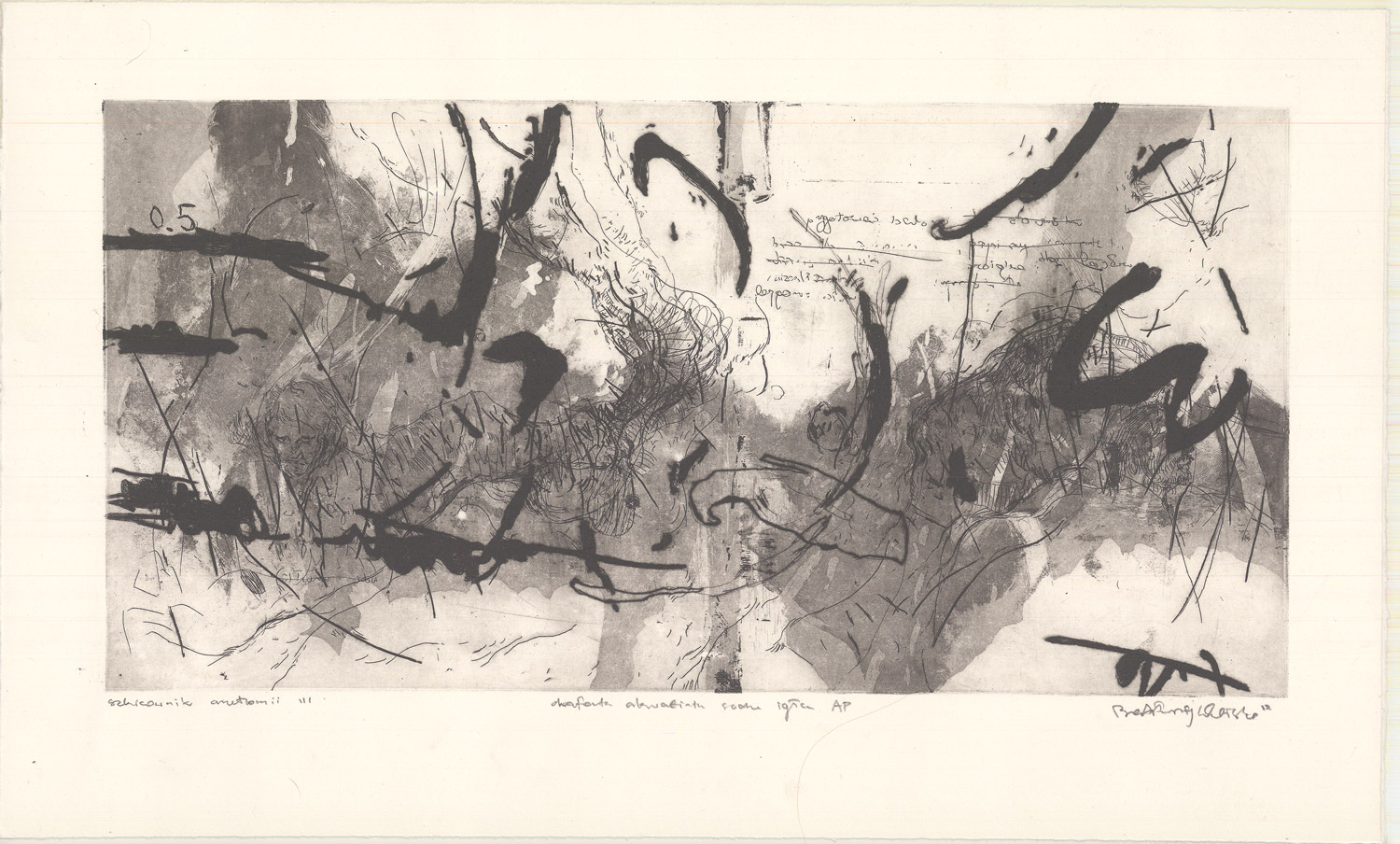 Praca graficzna o abstrakcyjnym charakterze