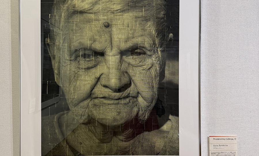Widok pracy przedstawiającej portret starszej kobiety